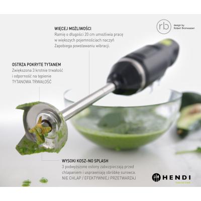 Tyčový mixér HENDI BLEND, HENDI, designed by Robert Bronwasser, 230V/250W, ⌀71x(H)450mm | 222157
